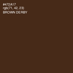 #472A17 - Brown Derby Color Image